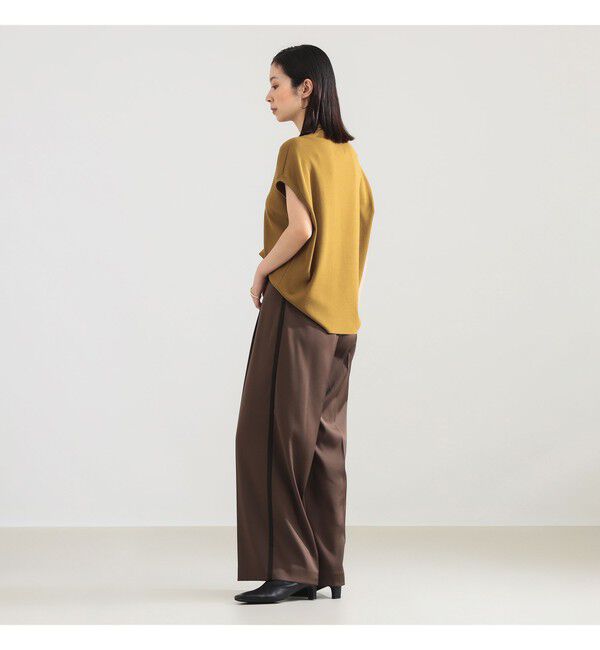 Demi-Luxe BEAMS 「AK+1 / 総針 ノースリーブ フォルム プルオーバー」|ニット・セーター|