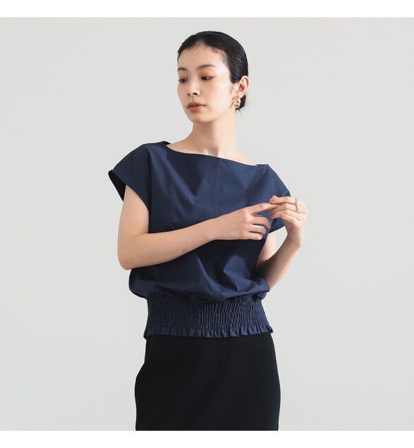 Demi-Luxe BEAMS 「フレンチ シャーリング ブラウス」|シャツ・ブラウス|MID NIGHT