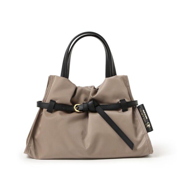 Demi-Luxe BEAMS 「VIOLAd&rsquo;ORO / BIANCA クロア ナイロン トートバッグ S」|トートバッグ|TAUPE&times;BLACK