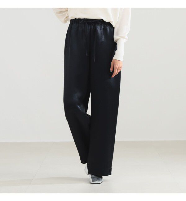 Demi-Luxe BEAMS 「アセテート バックサテン パンツ」|チノ|