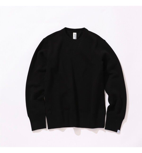 BEAMS PLUS「BEAMS PLUS｜【別注】LOOPWHEELER / Athletic Sweat Crew Neck｜ トレーナー｜ ミドルウェイト 裏毛｜」|スウェット・ジャージ|〇BLACK