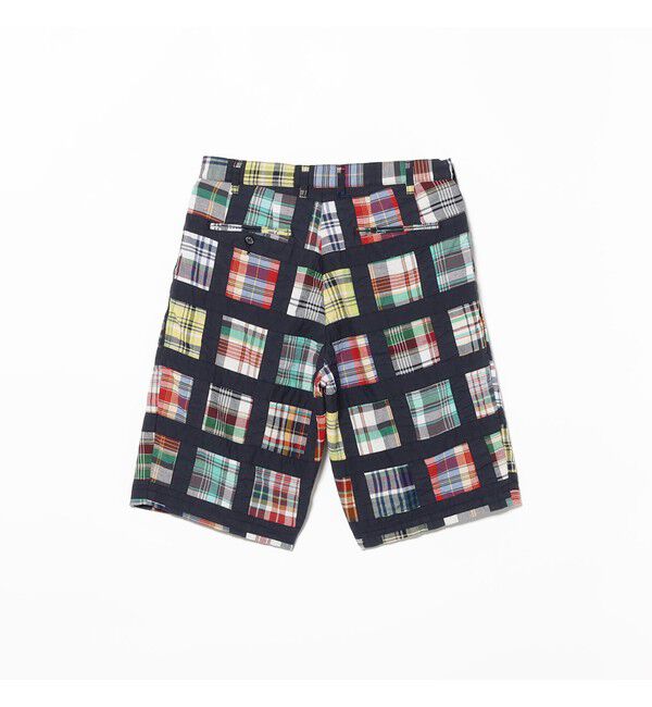 BEAMS PLUS「2 Pleats Shorts Window Patchwork Madras」|その他|