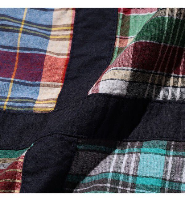BEAMS PLUS「2 Pleats Shorts Window Patchwork Madras」|その他|