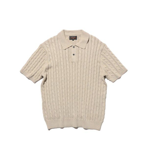 BEAMS PLUS「Knit Polo Cable」|ポロシャツ|