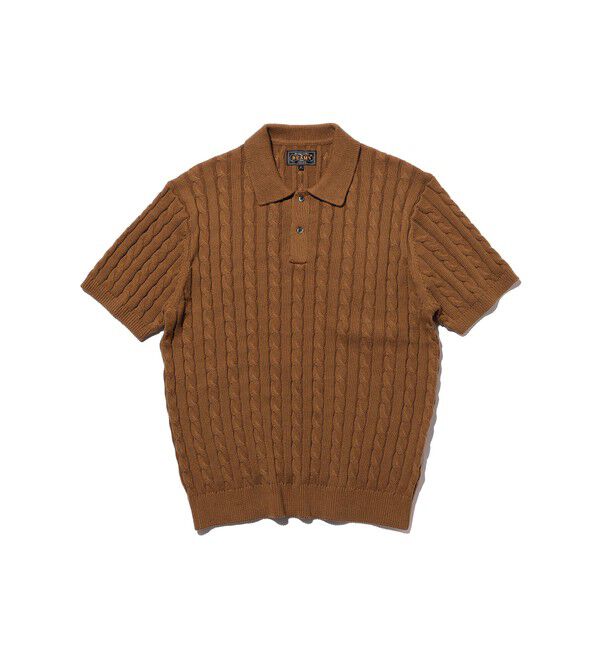 BEAMS PLUS「Knit Polo Cable」|ポロシャツ|