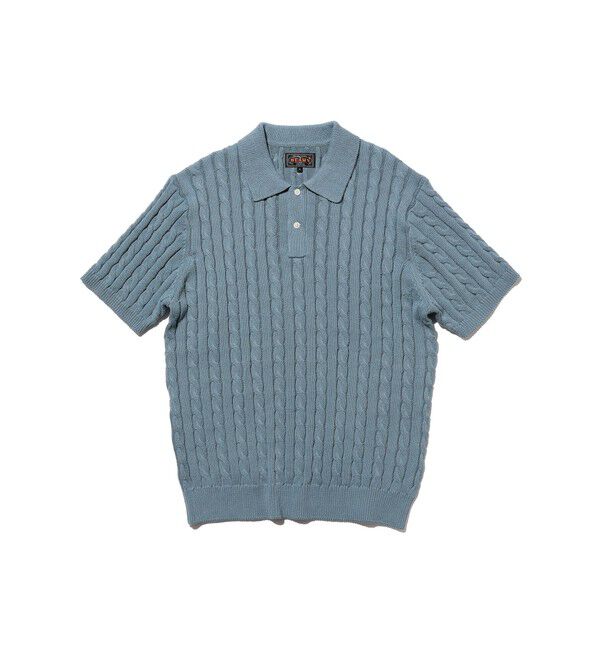 BEAMS PLUS「Knit Polo Cable」|ポロシャツ|