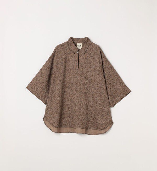 SHIPS any「SHIPS any:〈UVカット〉FUTURE LINEN CANVAS リネンライク スキッパー プルオーバーシャツ◇」|シャツ・ブラウス|