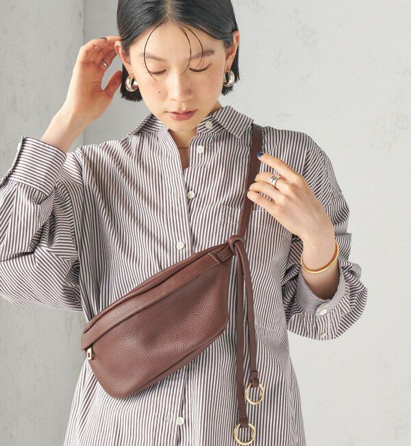 SHIPS for women「【SHIPS別注】AULENTTI: ボディ バッグ」|ショルダー・メッセンジャー|ブラウン