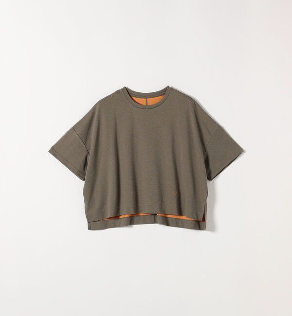 SHIPS any「SHIPS any:〈手洗い可能〉リバークロス ハーフ スリーブ ワイド TEE」|Tシャツ・カットソー|