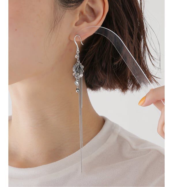 VERMEIL par iena「JEAN FRANCOIS MIMILLA ジャン フランソワ ミミラ Rhinestone in resiピアス BO112」|ピアス|