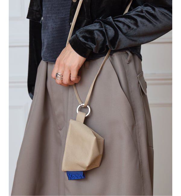 IENA LA BOUCLE「《撥水》KAAN カーン MINI LANYARD ポーチ K-MPOSW-AZU」|その他|ベージュ