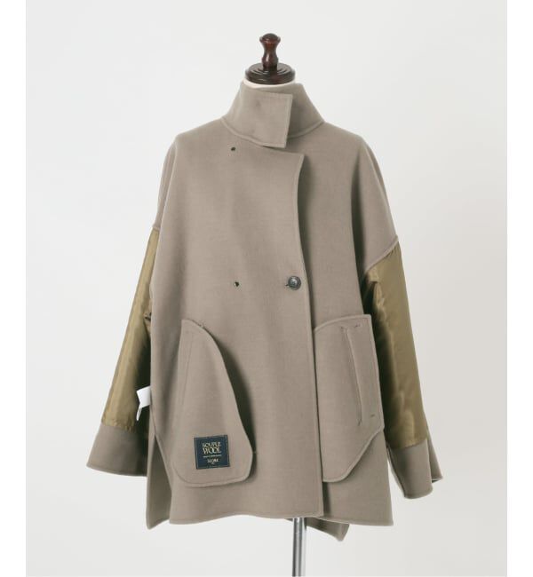 SLOBE IENA「《WEB・一部店舗限定/追加予約》souple woolダブルフェイススタンドコート」|その他|