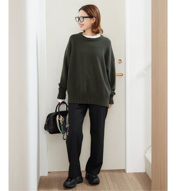 SLOBE IENA「《WEB限定/追加予約》バルキーコットンプルオーバー」|ニット・セーター|