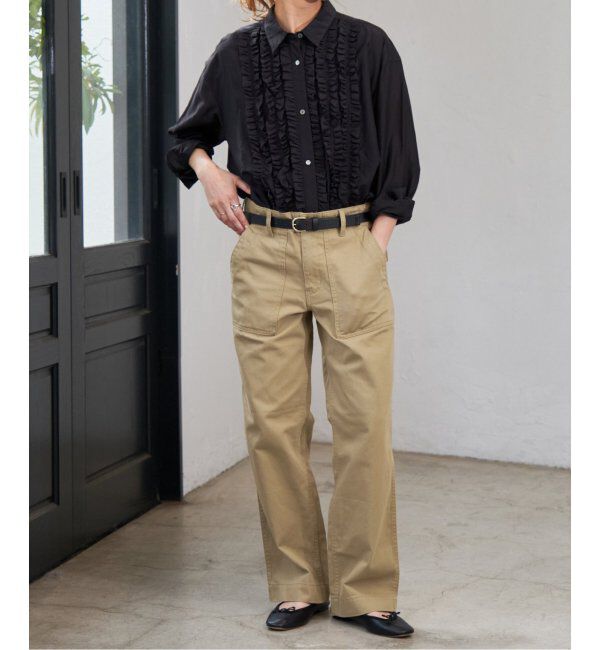 Spick and Span「《WEB限定追加2》ルーズベイカーパンツ」|カーゴ|