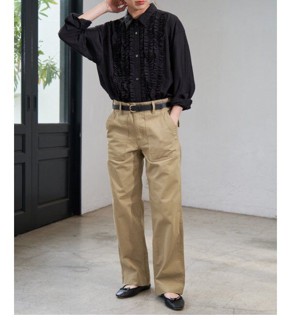 Spick and Span「《WEB限定追加2》ルーズベイカーパンツ」|カーゴ|
