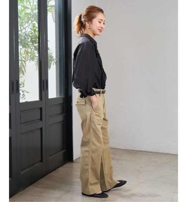 Spick and Span「《WEB限定追加2》ルーズベイカーパンツ」|カーゴ|