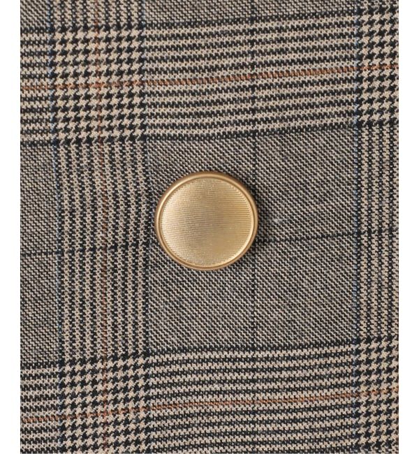 Spick and Span「《セットアップ可》ウールブレンドグレンチェックジャケット」|テーラードジャケット|