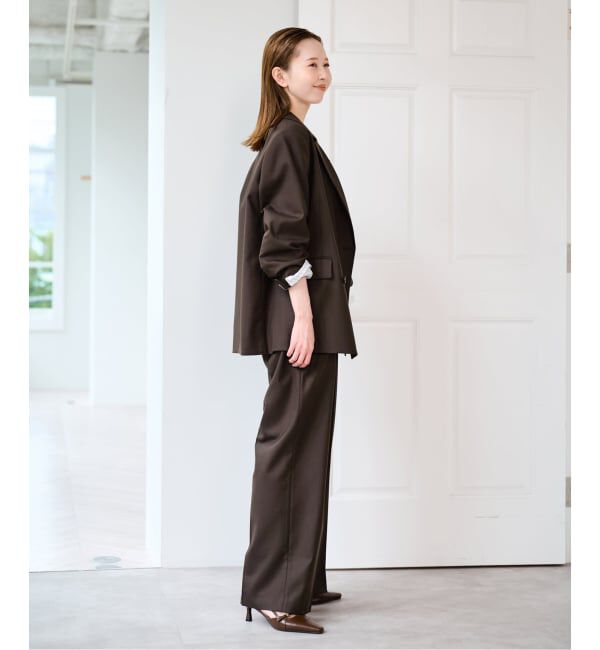U by SPICK&SPAN「《予約》ツイルストレッチダブルジャケット」|テーラードジャケット|