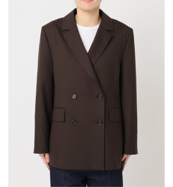 U by SPICK&SPAN「《予約》ツイルストレッチダブルジャケット」|テーラードジャケット|