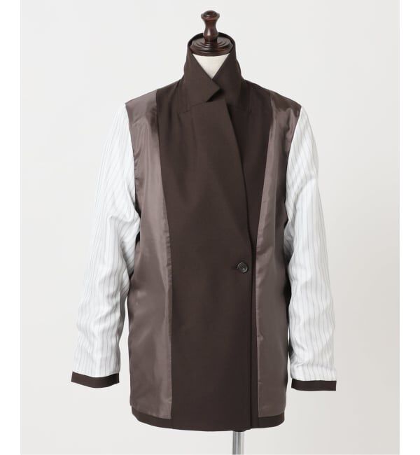 U by SPICK&SPAN「《予約》ツイルストレッチダブルジャケット」|テーラードジャケット|