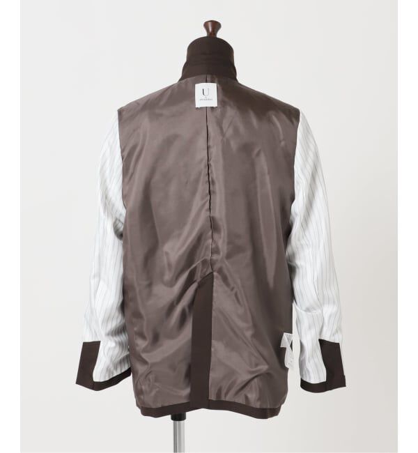 U by SPICK&SPAN「《予約》ツイルストレッチダブルジャケット」|テーラードジャケット|