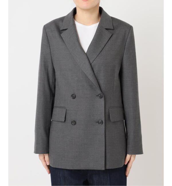 U by SPICK&SPAN「《予約》ツイルストレッチダブルジャケット」|テーラードジャケット|