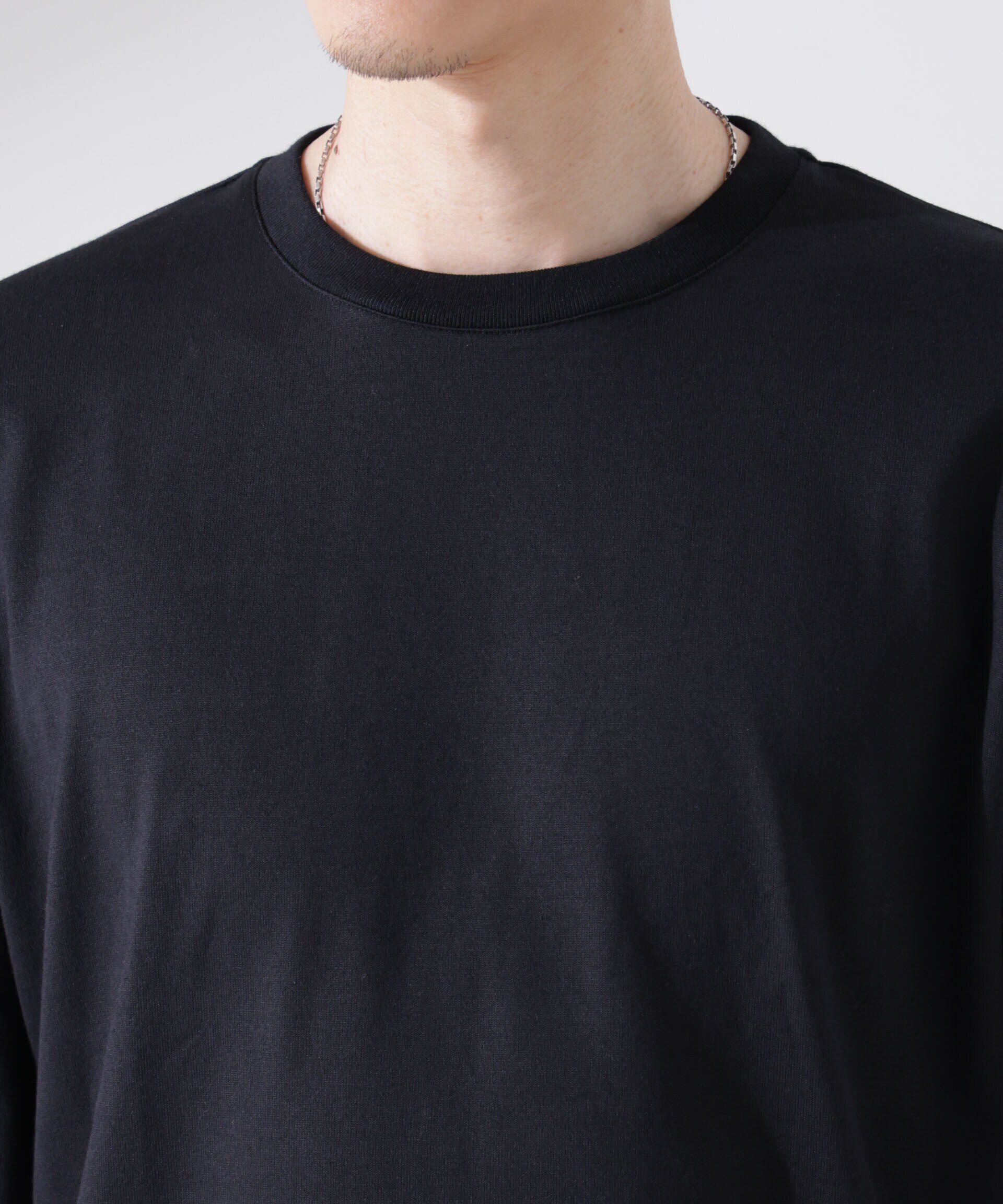 NANO universe「Anti Soaked(R)汗染み防止 クルーネックTシャツ 長袖」|Tシャツ・カットソー|