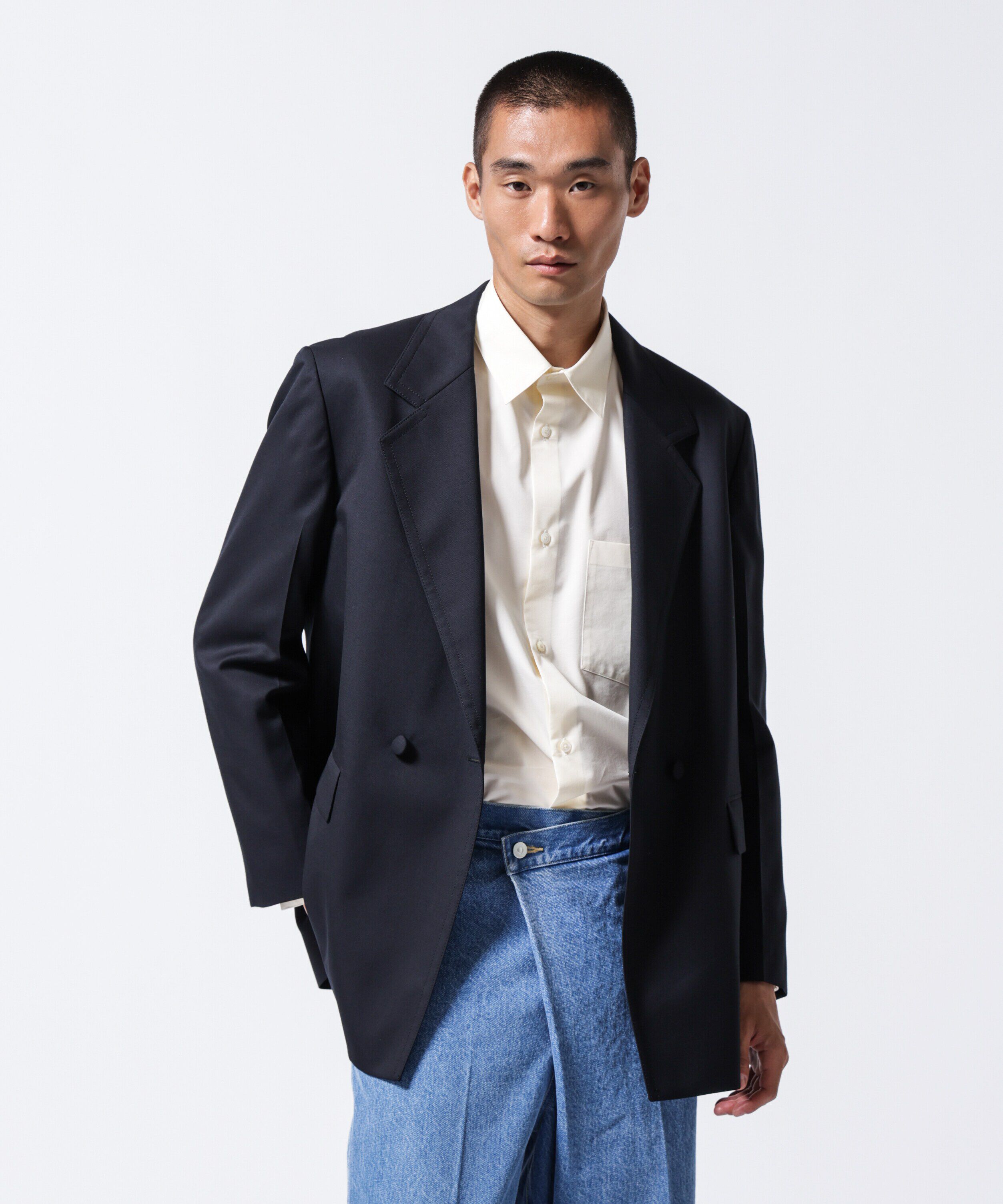 NANO universe「「ASSEMBLANC」VIST Gabardine オーバージャケット」|テーラードジャケット|