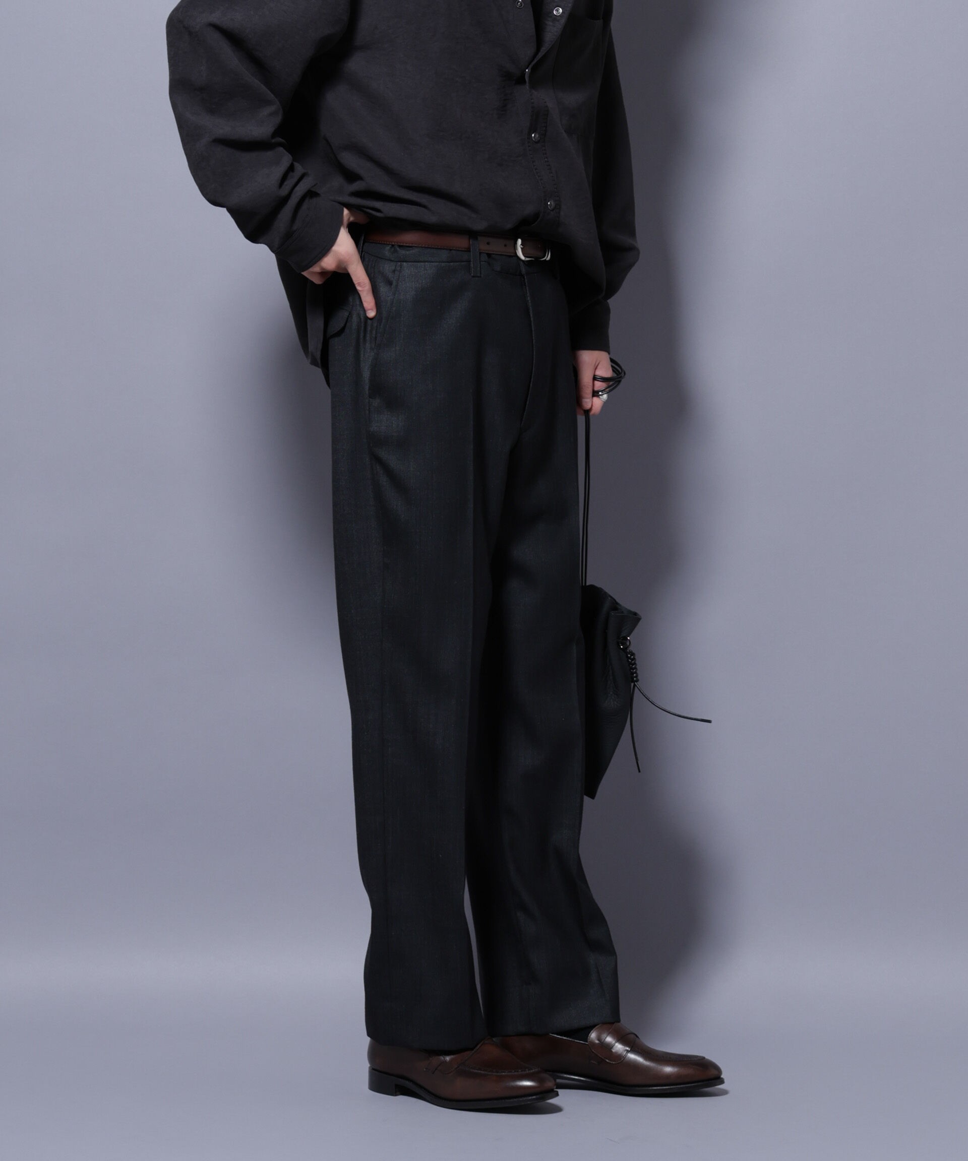 NANO universe「「N TROUSERS PREMIUM」ウールデニムストレートパンツ/STRETCH(セットアップ可)」|スーツ|
