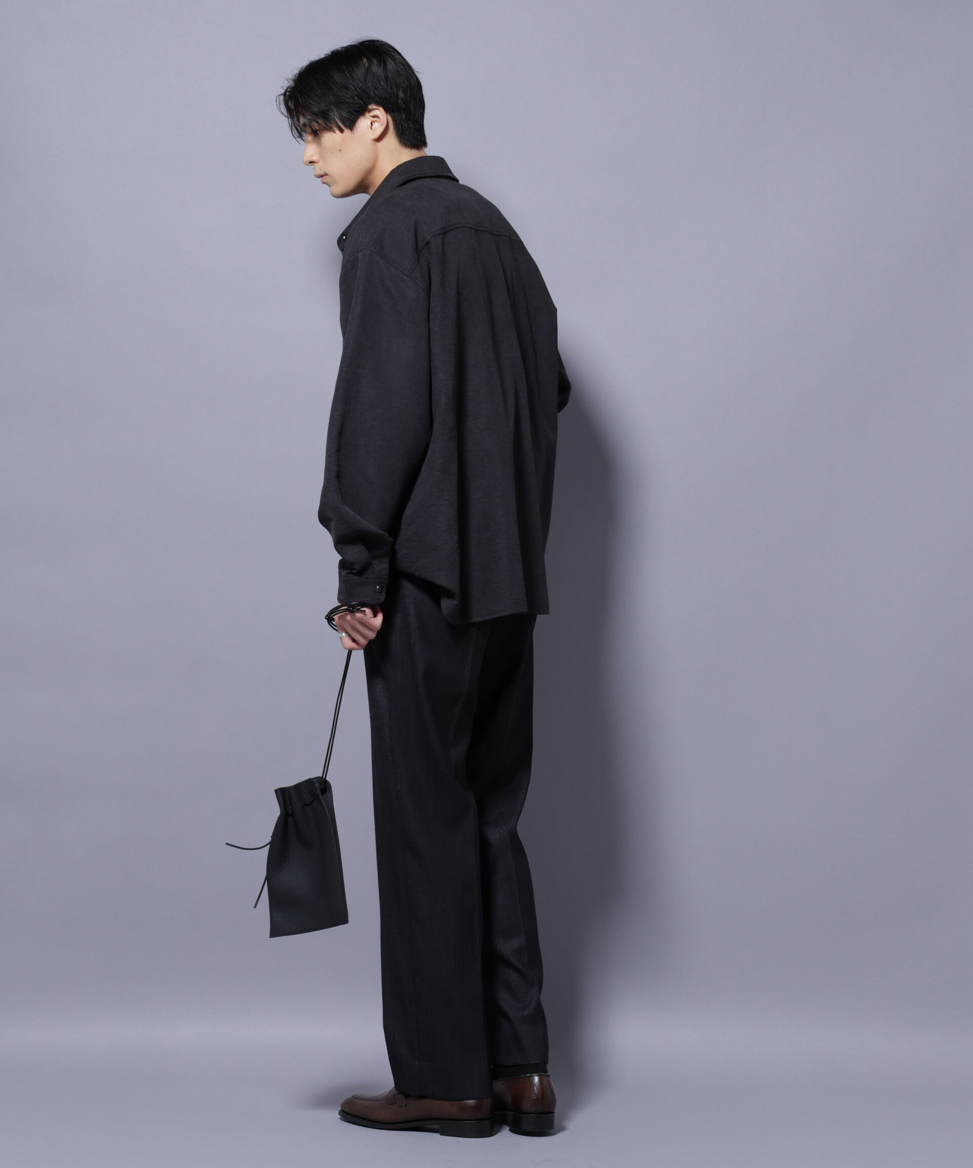 NANO universe「「N TROUSERS PREMIUM」ウールデニムストレートパンツ/STRETCH(セットアップ可)」|スーツ|