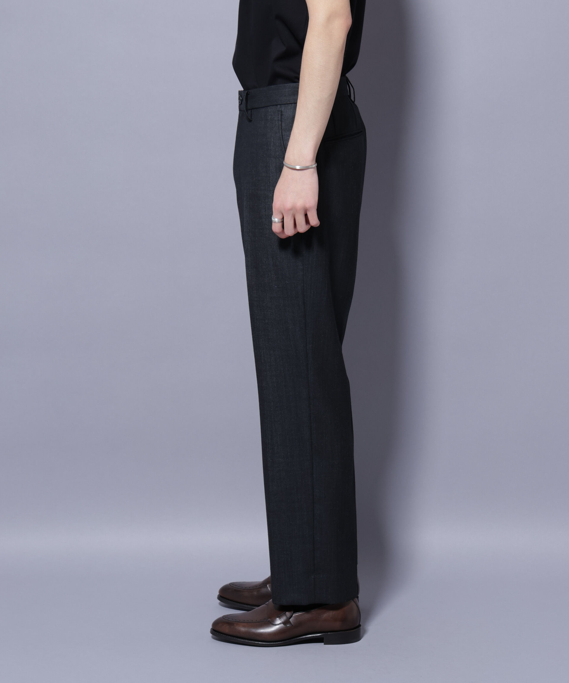 NANO universe「「N TROUSERS PREMIUM」ウールデニムストレートパンツ/STRETCH(セットアップ可)」|スーツ|