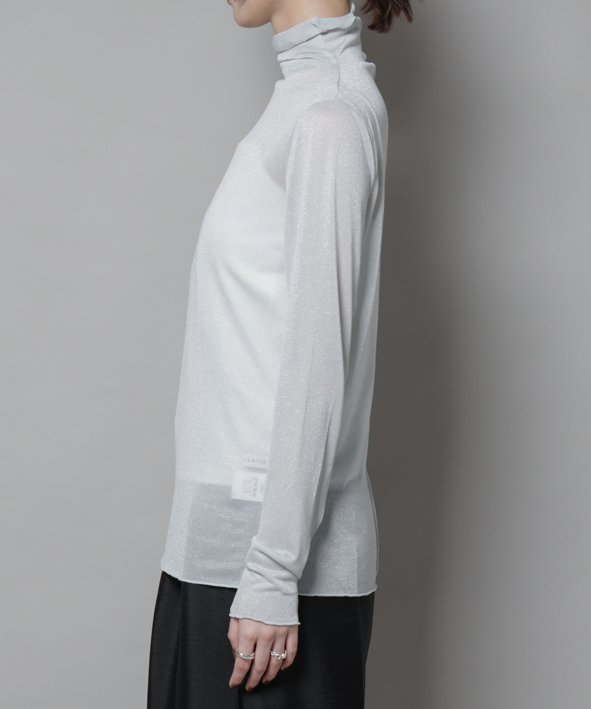 NANO universe「ラメシアータートルカットトップス」|Tシャツ・カットソー|
