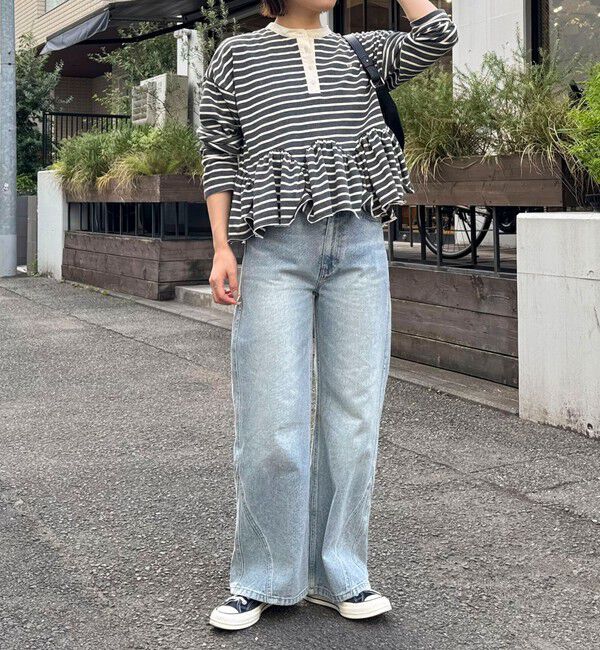 fredy emue「フリルヘムラガープルオーバー」|Tシャツ・カットソー|