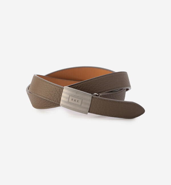  「ERP.｜〈別注〉ART-DECO INITIAL BUCKLE BELT. UNISEX」|ベルト|BROWN系1