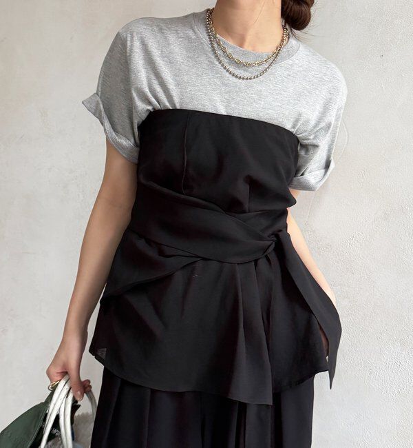  「シアーアシメタックビスチェ」|シャツ・ブラウス|