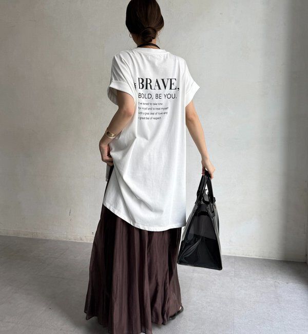  「バックロゴチュニックTEE」|Tシャツ・カットソー|