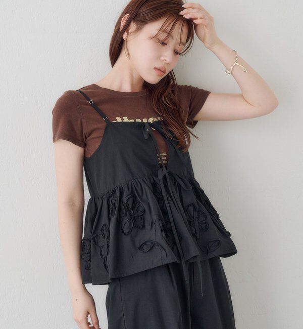  「SETUPステッチ刺繍ビスチェ」|キャミソール|