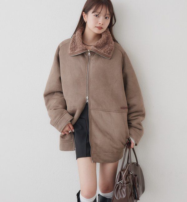  「リバーシブルボアブルゾン」|ブルゾン・スタジャン|