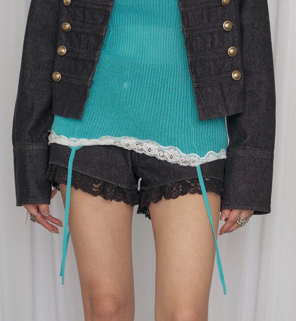  「【26AW LOOK掲載品番・WEB限定カラーあり】ツイルレースマイクロショーツ」|チノ|