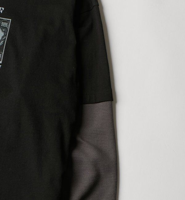  「【Sourcream/UINSEX】マルクス紙幣レイヤードワッフルトップス」|Tシャツ・カットソー|