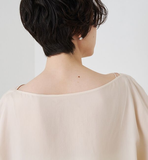 Rouge vif「【セットアップ対応】キュプラフィブリルアシンメトリーブラウス」|シャツ・ブラウス|