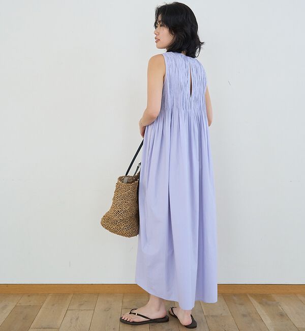 Rouge vif「インドハンドタックノースリーブマキシワンピース」|ワンピース|