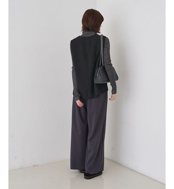 Rouge vif「【人気追加】ストレッチダンボールタックワイドパンツ」|その他|