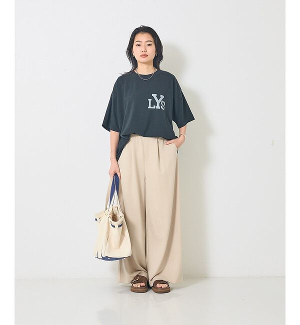 Rouge vif「【人気追加】ストレッチダンボールタックワイドパンツ」|その他|