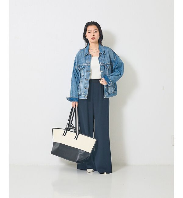 Rouge vif「【人気追加】ストレッチダンボールタックワイドパンツ」|その他|