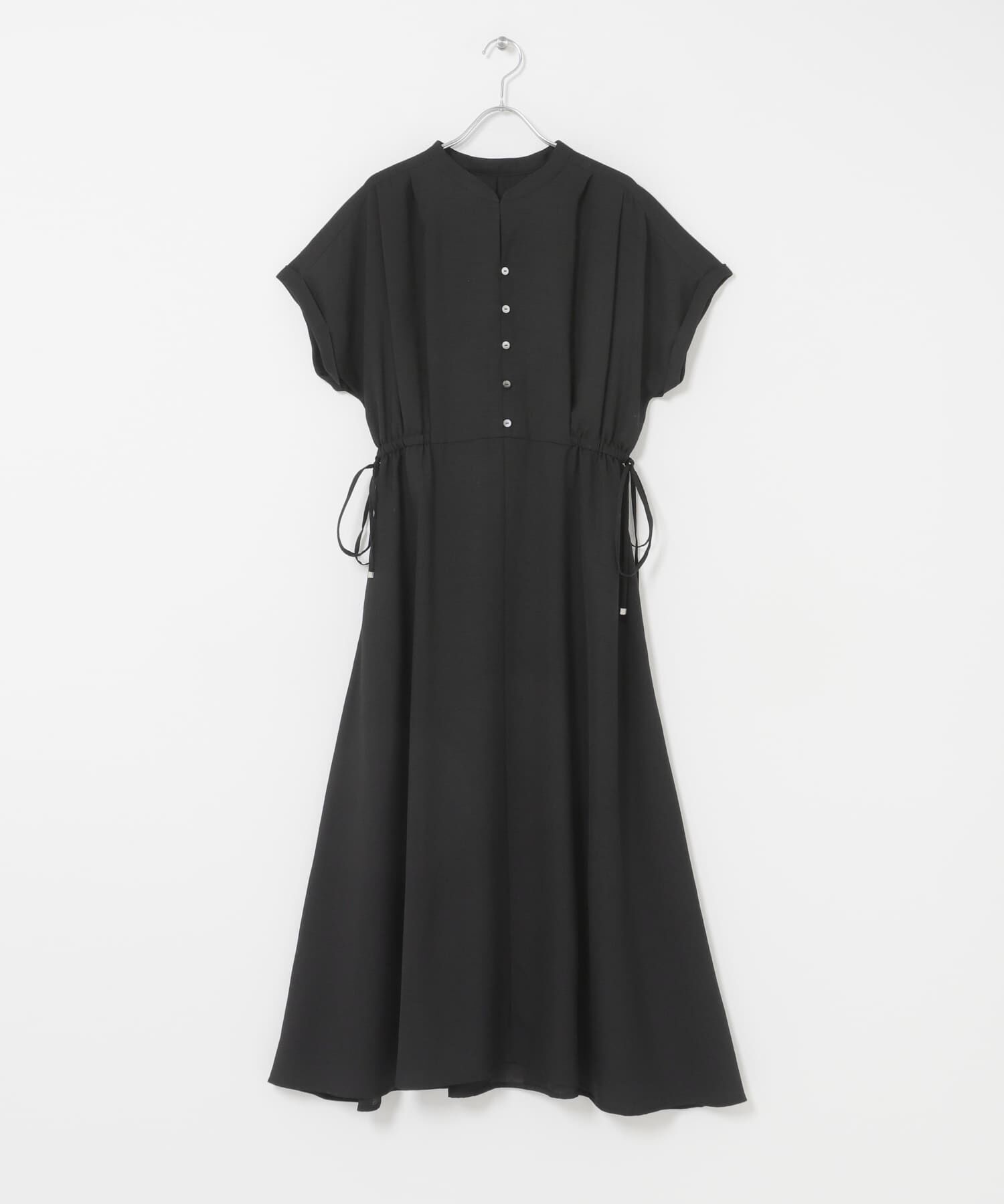 URBAN RESEARCH ROSSO「ウォッシャブルセミシアー2WAYネックワンピース」|ワンピース|