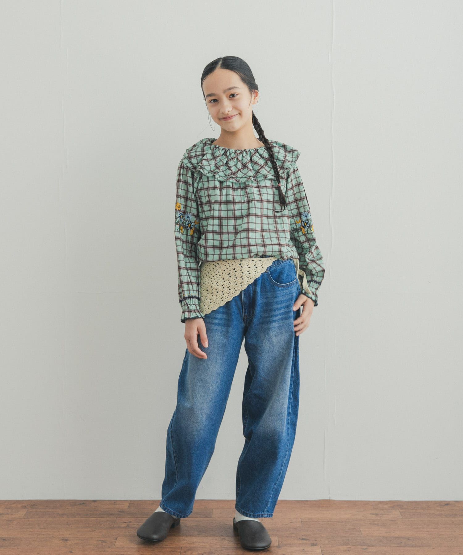 URBAN RESEARCH DOORS「『150サイズ』クロスステッチブラウス(KIDS)」|その他|