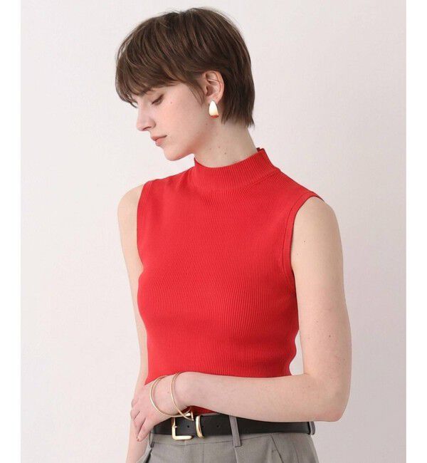 allureville「◇バック釦ディティールプルオーバー」|ニット・セーター|レッド