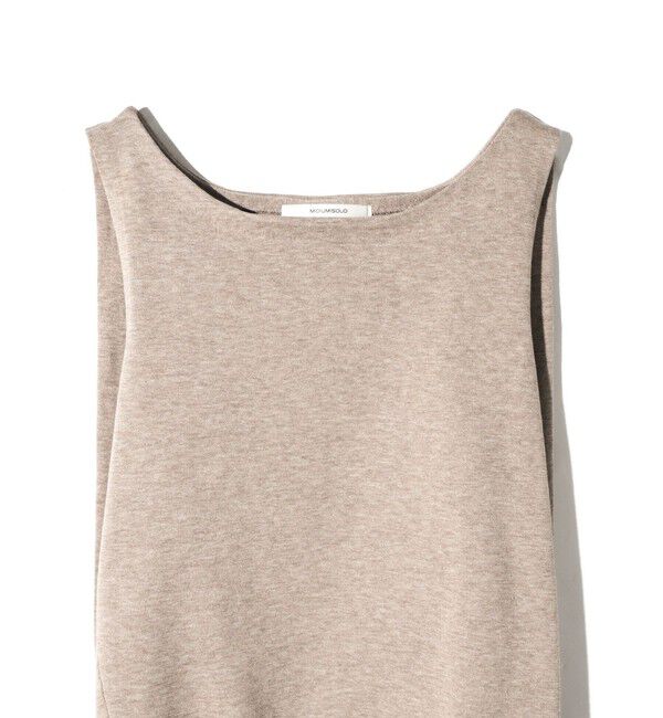MIDIUMISOLID「MIDIUMISOLID for Ladies タックノースリーブワイドベスト」|ベスト・ジレ|