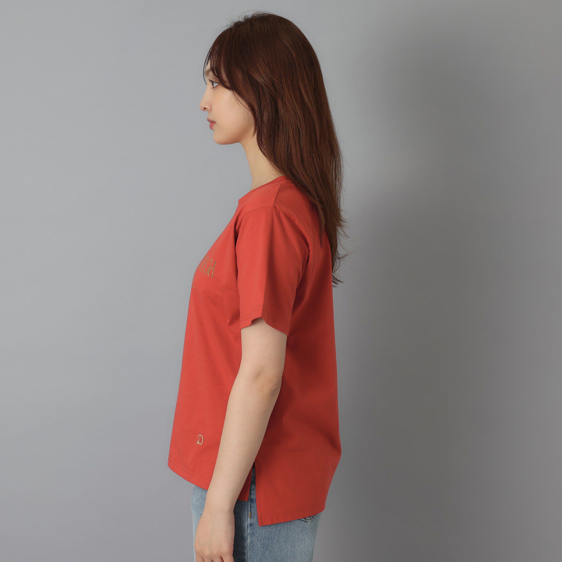 DRESSTERIOR「箔プリント ロゴTシャツ」|Tシャツ・カットソー|